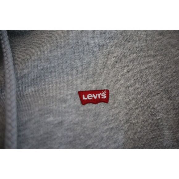 Levi’s A07770003 Women Sz L Gray Heather Standard Fit Full Zip Hoodie Jacket - Picture 6 of 9